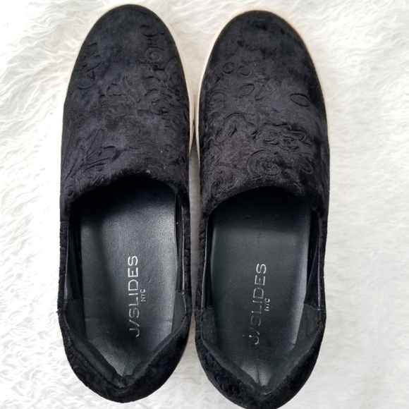 J/Slides Angelica Crushed Velvet Slip On Sneakers Size 8 - Picture 5 of 8